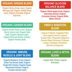Organic Super Greens 150 Capsules – Green Juice Superfood with 25 Organic Ingredients