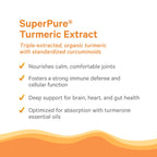 Pure Synergy SuperPure Turmeric Extract | Organic Curcumin 500 mg | 60 Capsules