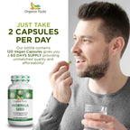 Organic Veda Moringa Seed Capsules – 1000 mg Moringa Seed Powder & Oil, 120 ct