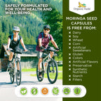 Organic Veda Moringa Seed Capsules – 1000 mg Moringa Seed Powder & Oil, 120 ct