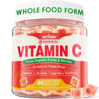 Organic Vitamin C Gummies 120mg for Adults – Sugar Free, Vegan, 60 Count