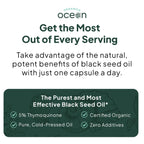 Organics Ocean Better Black Seed Oil – 5% Thymoquinone, Immune Support