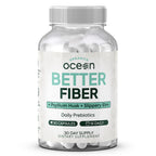 Organics Ocean Better Fiber - Daily Fiber Supplement for Softer Stool - 90 Capsules
