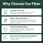 Organics Ocean Better Fiber - Daily Fiber Supplement for Softer Stool - 90 Capsules