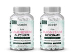 Organics Ocean Magnesium Glycinate with Zinc - Maximum Strength Chelated Magnesium for Sleep & Muscle Cramps - 2 Bottles
