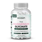 Organics Ocean Magnesium Glycinate with Zinc – Maximum Strength Chelated Magnesium (90 Capsules)