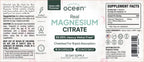 Organics Ocean Real Magnesium Citrate – High-Absorption Chelated Magnesium for Energy, Relaxation, and Regularity – 6 Pack