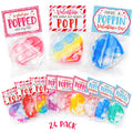 ORIENTAL CHERRY 24 Mini Heart Pop Fidget Toys for Valentine's Day Cards & Class Party Favors