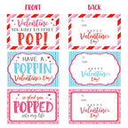 ORIENTAL CHERRY 24 Mini Heart Pop Fidget Toys for Valentine's Day Cards & Class Party Favors