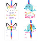 Oriental Cherry Valentines Day Cards for Kids — 24 Rainbow Pencils Unicorn Set | Classroom Party Favors