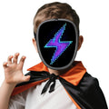 ORWINE Kids Halloween LED Mask with Gesture Sensing | Light Up Face Mask for Costume & Party