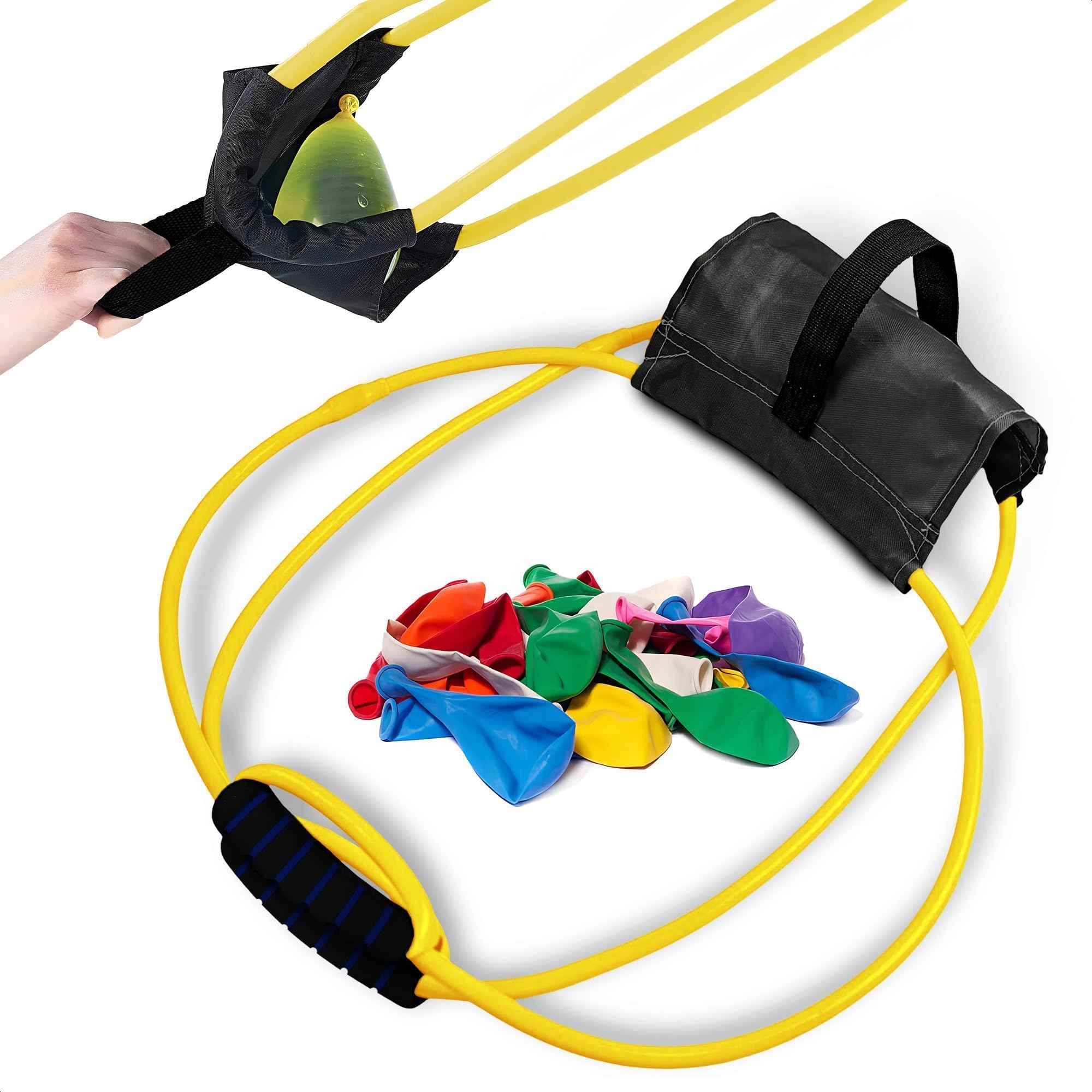 Oskal Water Balloon Launcher Slingshot – 2-3 Player Catapult with 100 Balloons