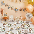 Osonm 180PCS Cowboy Party Supplies Kit — Plates, Napkins & Western Decor for Wild West Celebrations