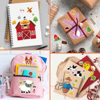 OTAITY 48 Sheets Make Your Own Farm Animal Sticker Set – Kids Party Favors, Rewards & Creative Play