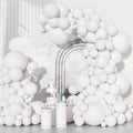 Ouddy Party 129Pcs White Balloons & 18in Matte Balloon Arch Kit
