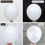 Ouddy Party 129Pcs White Balloons & 18in Matte Balloon Arch Kit