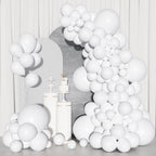 Ouddy Party 129Pcs White Balloons & 18in Matte Balloon Arch Kit