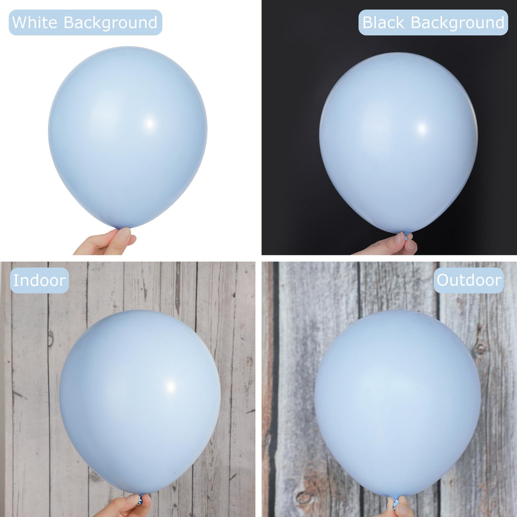 Ouddy Party 129Pcs Light Blue Balloon Arch Kit – 18in/12in/10in/5in Balloons