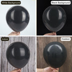 Ouddy Party 129Pcs Black Latex Balloons Arch Kit – 18in/12in/10in/5in for Parties