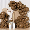 Ouddy Party 129Pcs Brown Balloon Arch Kit – 18/12/10/5in Latex Balloons