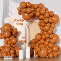 Ouddy Party 129Pcs Burnt Orange Balloon Arch Kit – 18/12/10/5in Latex Balloons