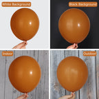 Ouddy Party 129Pcs Burnt Orange Balloon Arch Kit – 18/12/10/5in Latex Balloons
