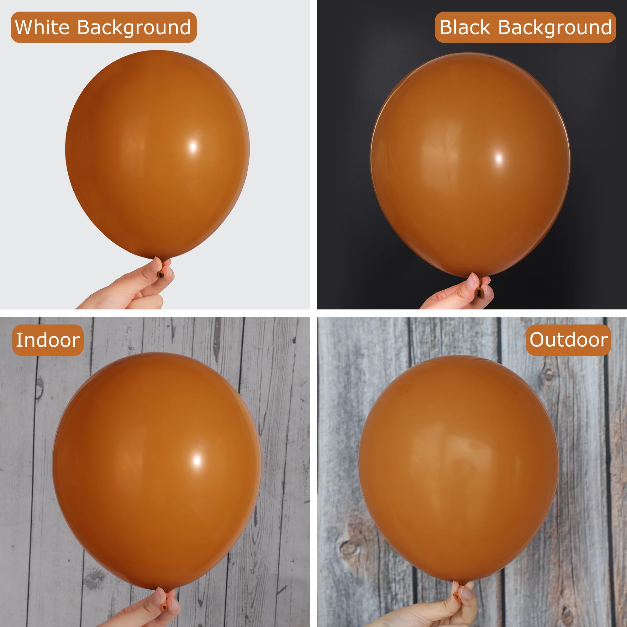Ouddy Party 129Pcs Burnt Orange Balloon Arch Kit – 18/12/10/5in Latex Balloons