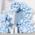 Ouddy Party 129Pcs Light Blue Balloon Arch Kit – 18in/12in/10in/5in Balloons