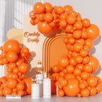 Ouddy Party 129Pcs Orange Balloon Arch Kit – 18/12/10/5in Latex Balloons for Parties