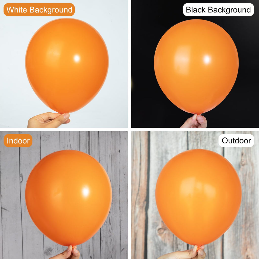 Ouddy Party 129Pcs Orange Balloon Arch Kit – 18/12/10/5in Latex Balloons for Parties