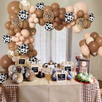 Ouddy Party 170Pcs CowBoy Balloons Garland Arch Kit | Western Cowboy & Cow Print Party Decor