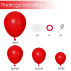 Ouddy Party 129Pcs Red Balloons Kit: Arch Garland & Party Decor