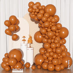 Ouddy Party 129Pcs Burnt Orange Balloon Arch Kit – 18/12/10/5in Latex Balloons
