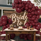 Ouddy Party Burgundy Balloons 129Pcs Balloon Arch Kit – 18in, 12in, 10in, 5in Latex for Party Decor