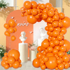 Ouddy Party 129Pcs Orange Balloon Arch Kit – 18/12/10/5in Latex Balloons for Parties