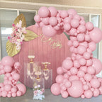 Ouddy Party 129Pcs Pink Balloons Kit – 18 Inch, 12 Inch, 10 Inch, 5 Inch Arch Garland for Birthday, Bridal Shower & Wedding
