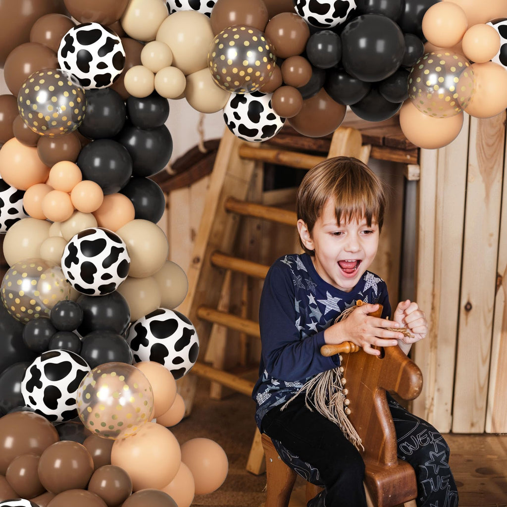 Ouddy Party 129Pcs Brown Balloon Arch Kit – 18/12/10/5in Latex Balloons