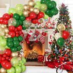 Ouddy Party 129Pcs Dark Green Balloon Arch Kit – Emerald Latex Balloons, Arch Strip & Ribbon