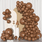 Ouddy Party 129Pcs Brown Balloon Arch Kit – 18/12/10/5in Latex Balloons