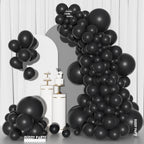 Ouddy Party 129Pcs Black Latex Balloons Arch Kit – 18in/12in/10in/5in for Parties