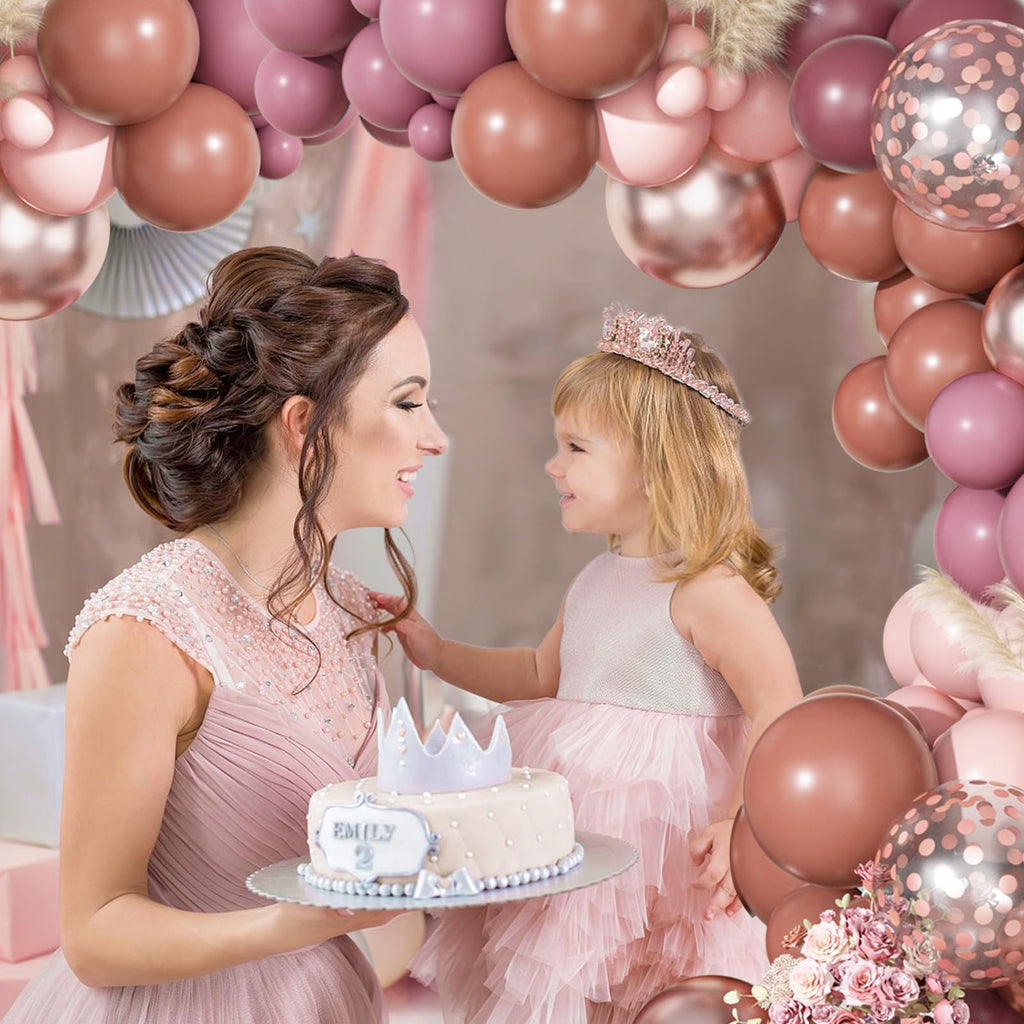Ouddy Party Dusty Rose Balloons Garland Arch Kit | Boho Wedding & Party Decor