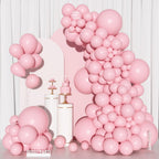 Ouddy Party 129Pcs Pink Balloons Kit – 18 Inch, 12 Inch, 10 Inch, 5 Inch Arch Garland for Birthday, Bridal Shower & Wedding