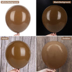 Ouddy Party 129Pcs Brown Balloon Arch Kit – 18/12/10/5in Latex Balloons