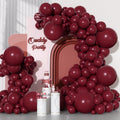 Ouddy Party Burgundy Balloons 129Pcs Balloon Arch Kit – 18in, 12in, 10in, 5in Latex for Party Decor