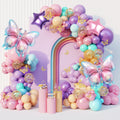 Ouddy Party 163Pcs Butterfly Pink & Purple Balloons Garland Arch Kit – Birthday & Baby Shower Decor