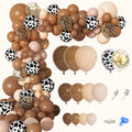 Ouddy Party 170Pcs CowBoy Balloons Garland Arch Kit | Western Cowboy & Cow Print Party Decor