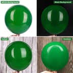 Ouddy Party 129Pcs Dark Green Balloon Arch Kit – Emerald Latex Balloons, Arch Strip & Ribbon