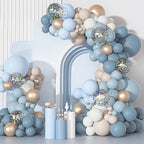 Ouddy Party Dusty Blue Balloon Arch Garland Kit – 18/12/10/5 in Balloons for Baby Showers & Weddings