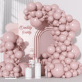 Ouddy Party 129-Pcs Dusty Pink Balloon Arch Kit – Boho Blush Balloons for Weddings & Parties