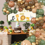 Ouddy Party 170Pcs Jungle Safari Balloons Garland Kit – Safari Party Decor